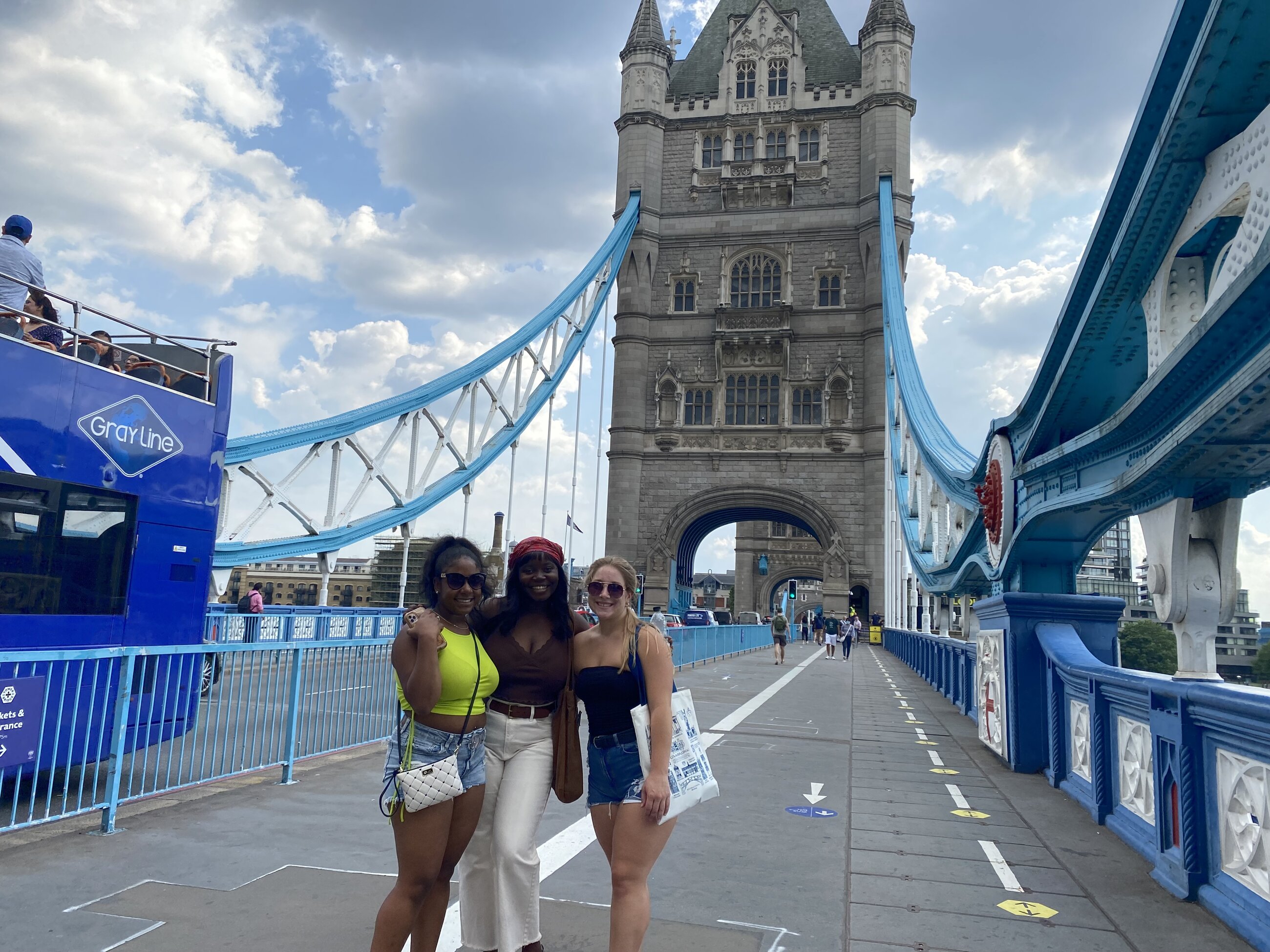 Visiting the London Bridge with friends!