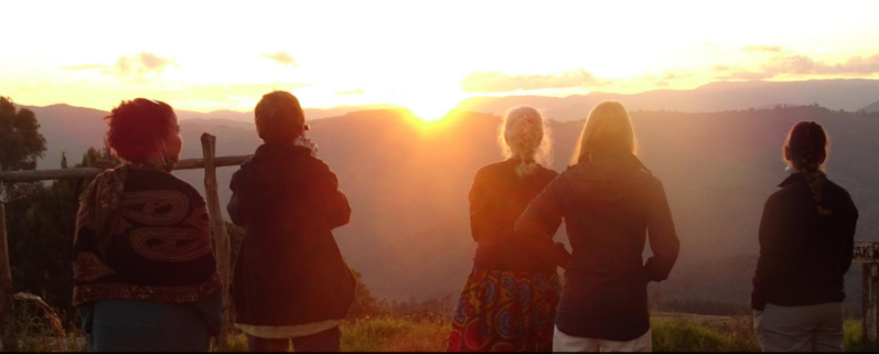 Sunset on the mountain