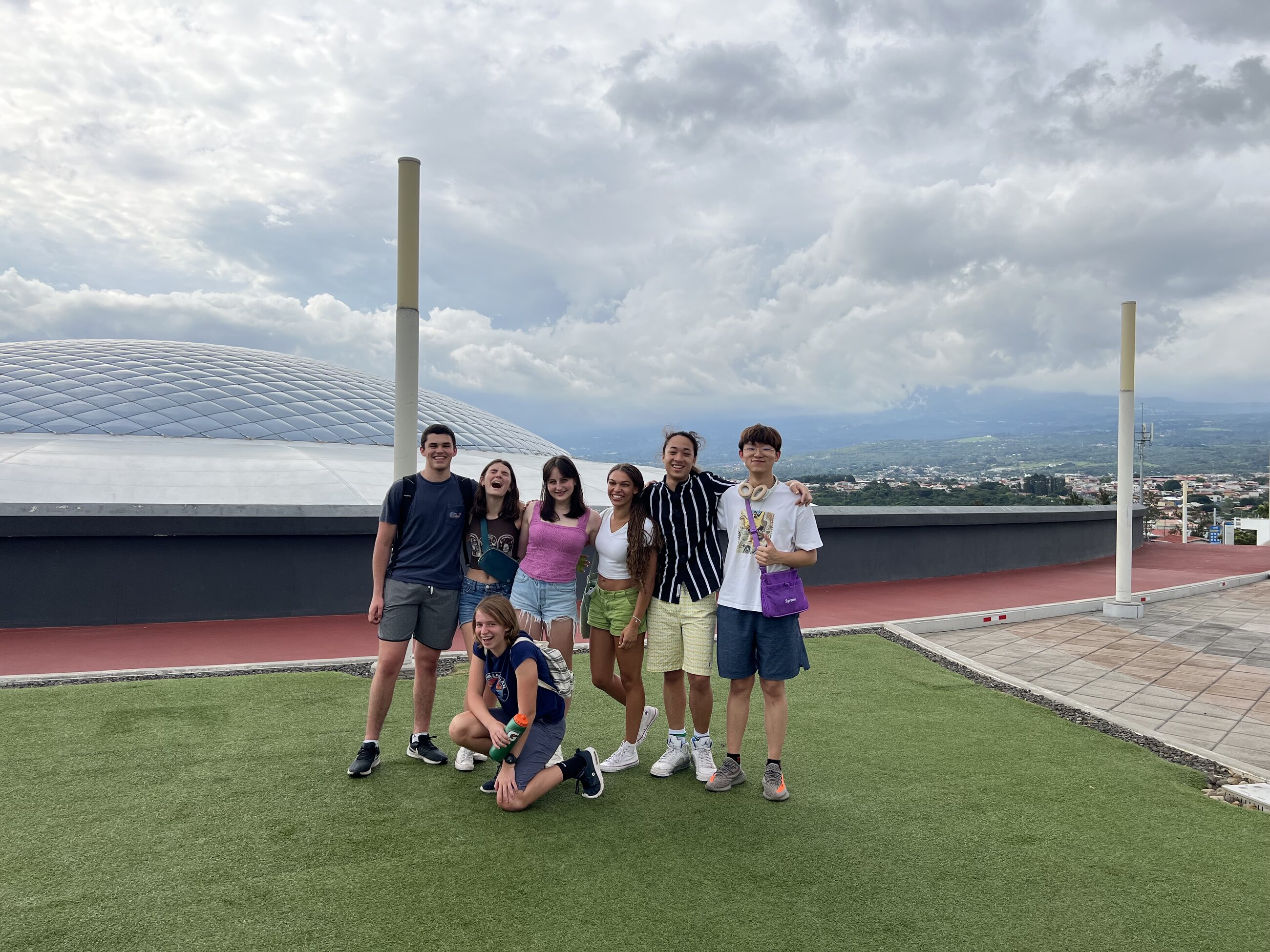My friends and I on top of the Oxígeno mall roof!