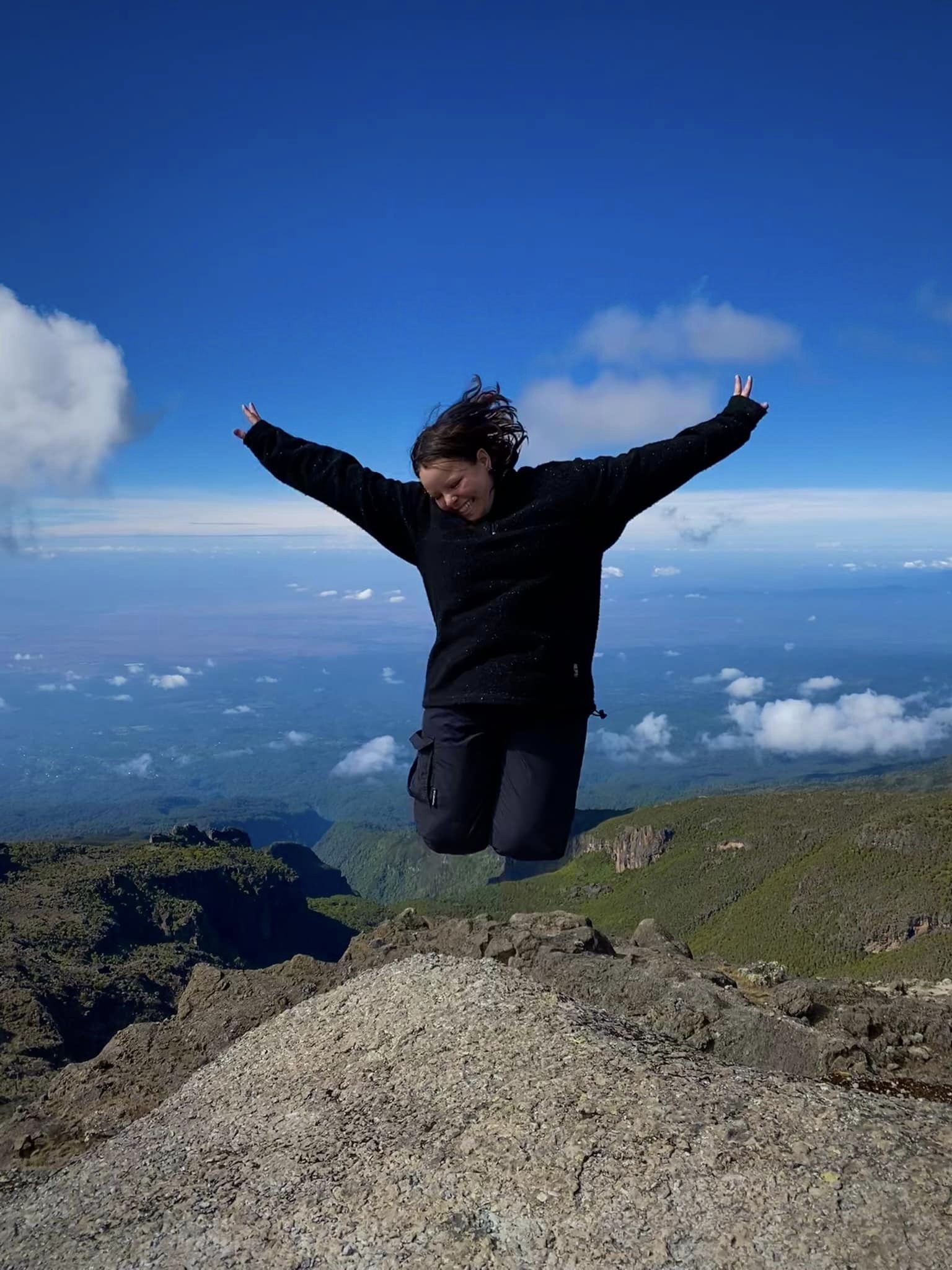 In the clouds on Kilimanjaro