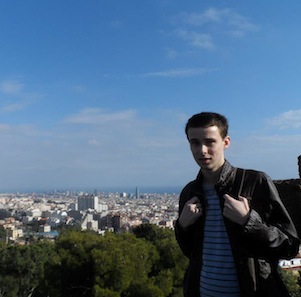 Rob at Park Guell in Barcelona