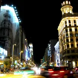 Street in Madrid at night