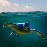 Turtle swimming in Costa Rica