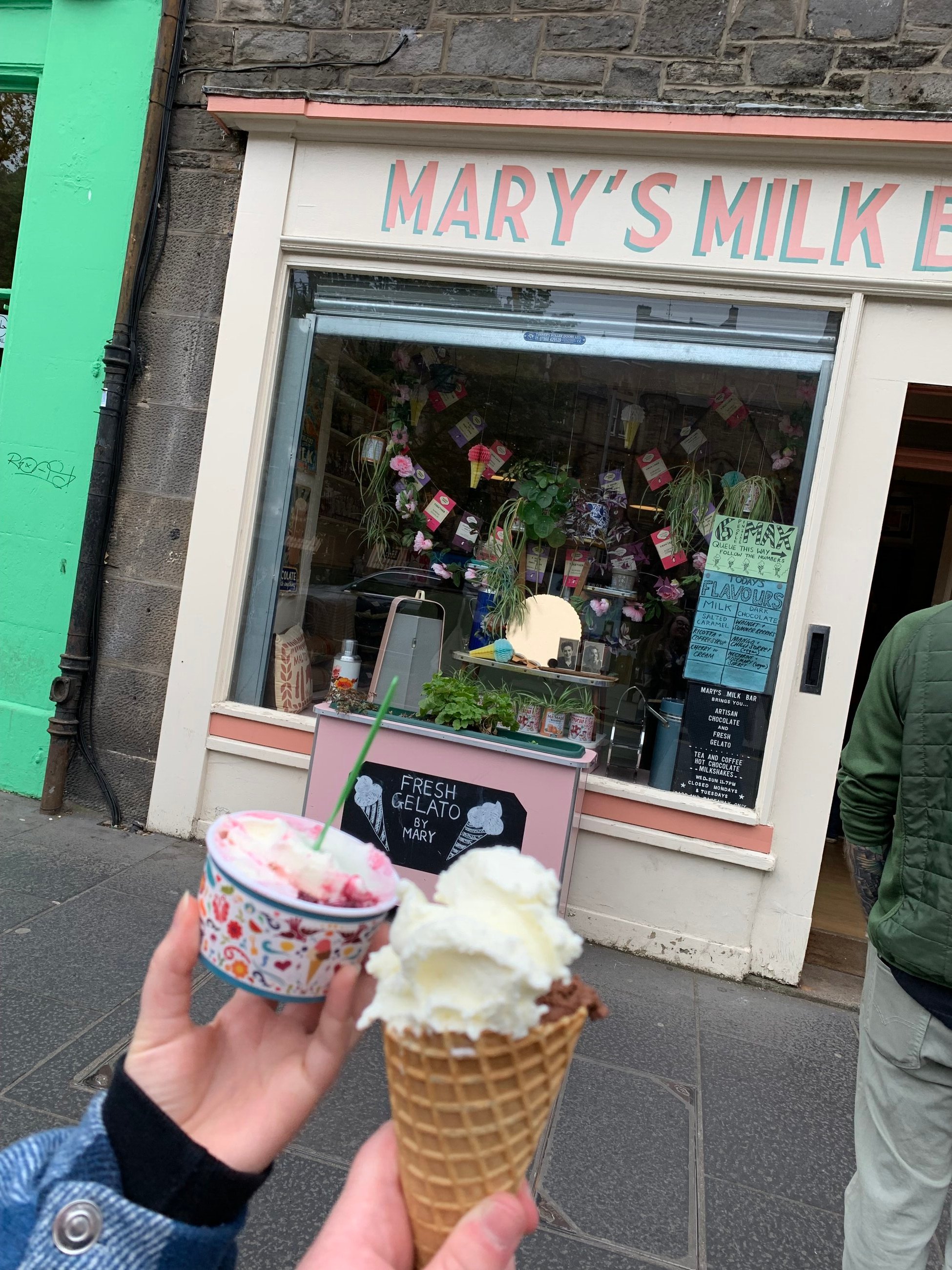 Ice cream in Edinburgh 