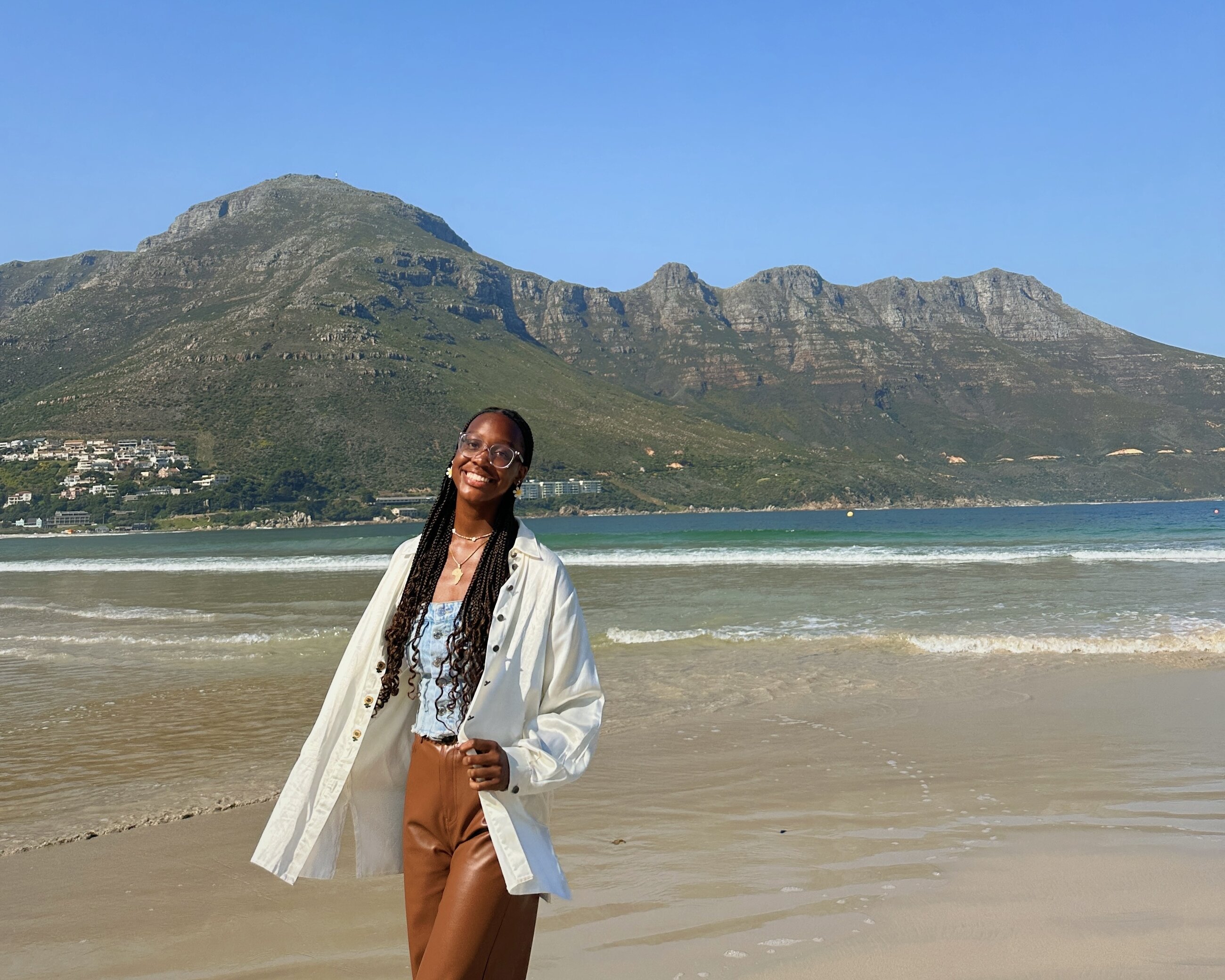 Enjoying a day at the beach in Cape Town!