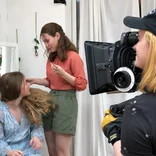 student filming