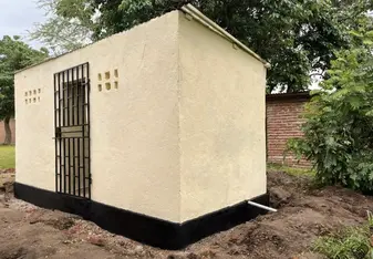 We constructed a girls change house for adolescent girls to use when in their menstrual period.