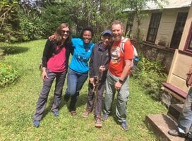 Volunteers at accommodation home in Jamaica