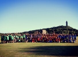 large group of summer school students