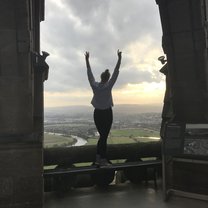 Atop the Wallace Monument looking over Stirling