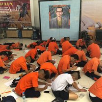 Thai Students hard at work