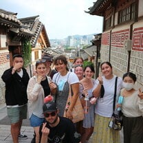 My classmates and Me in Bukchon Hanok Village